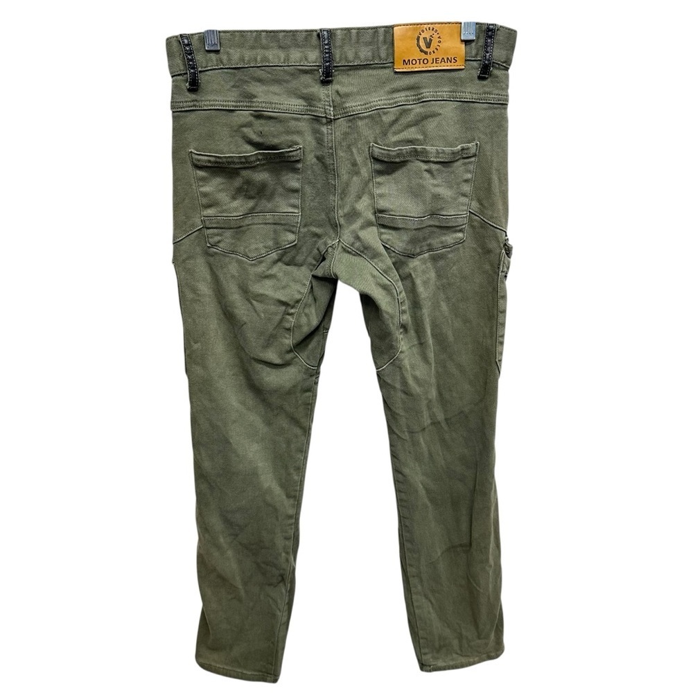 Volero women’s Kevlar motorcycle pants green cargo with pockets for pads small - Picture 2 of 12